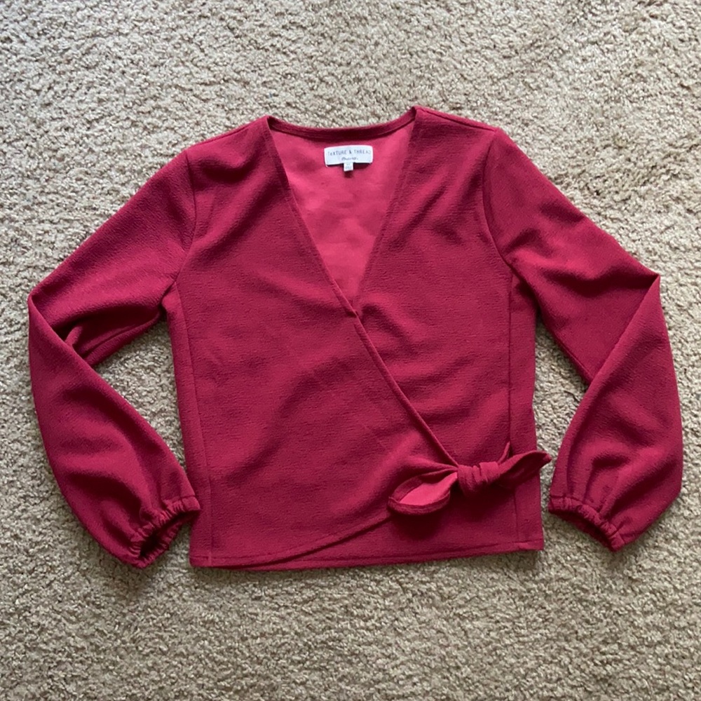 Madewell Texture and thread top